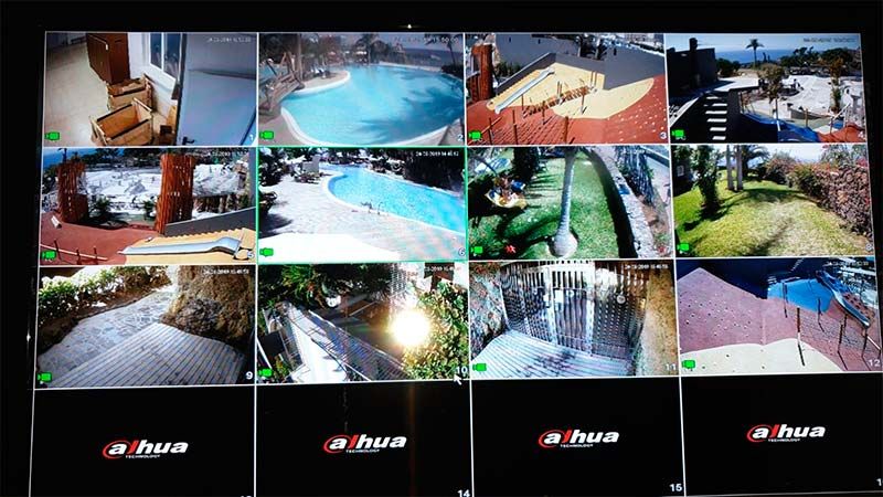 Varios Cameras de video vigilancia en comunidad