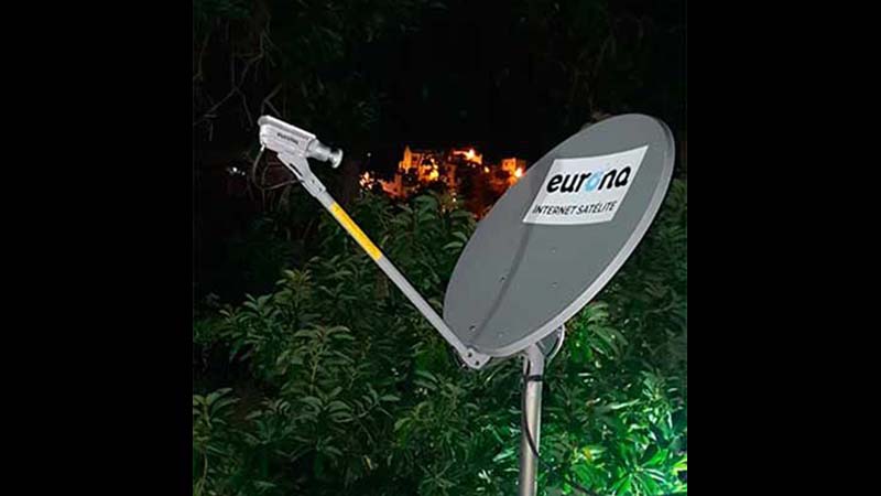 antena parabólica para internet