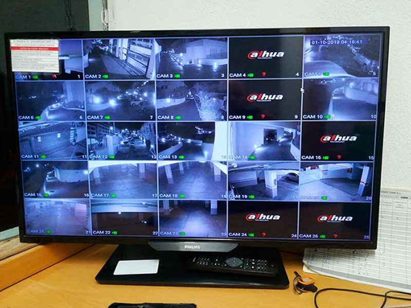 Sistema de video vigilancia con centralita